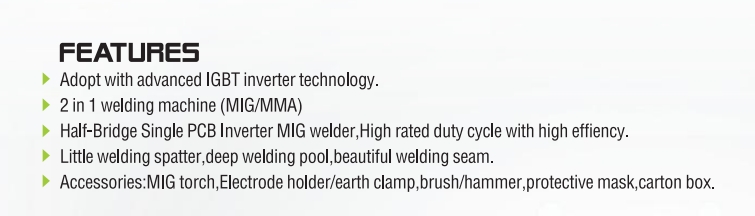 MÁQUINA DE SOLDADURA IGBTINVERTERMIG/MMA