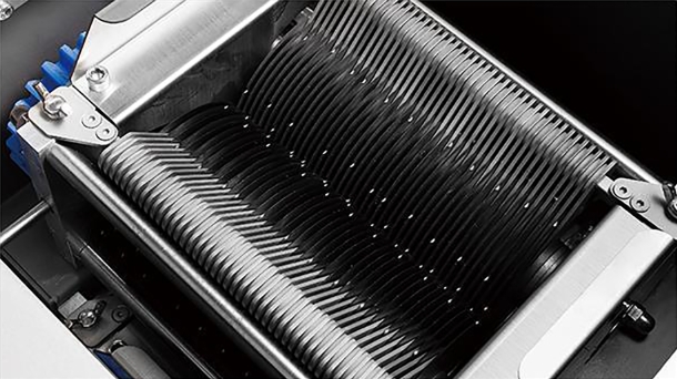 CORTADOR DE REBANADAS DE CARNE DE ACERO INOXIDABLE CON CUCHILLAS DOBLES