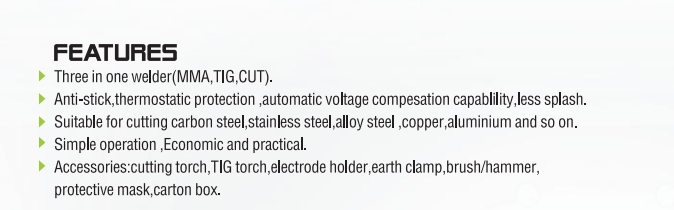 MÁQUINA MULTIFUNCIÓN TIG/MMA/Soldadura